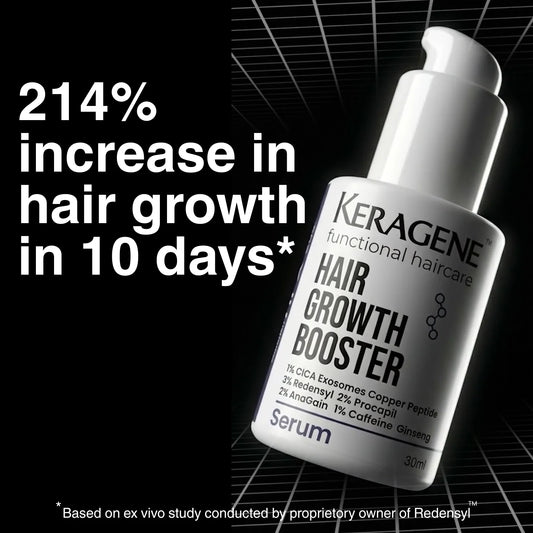 Keragene Hair Growth Booster Serum 30ml | HFX30 Age Smart Hair Growth Serum for Men & Women